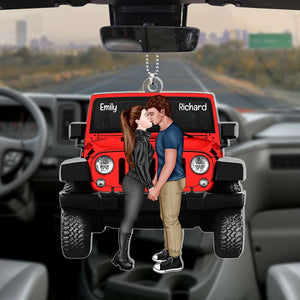 Personalized Gifts For Couple Car Ornament 03OHQN130624HH-Homacus