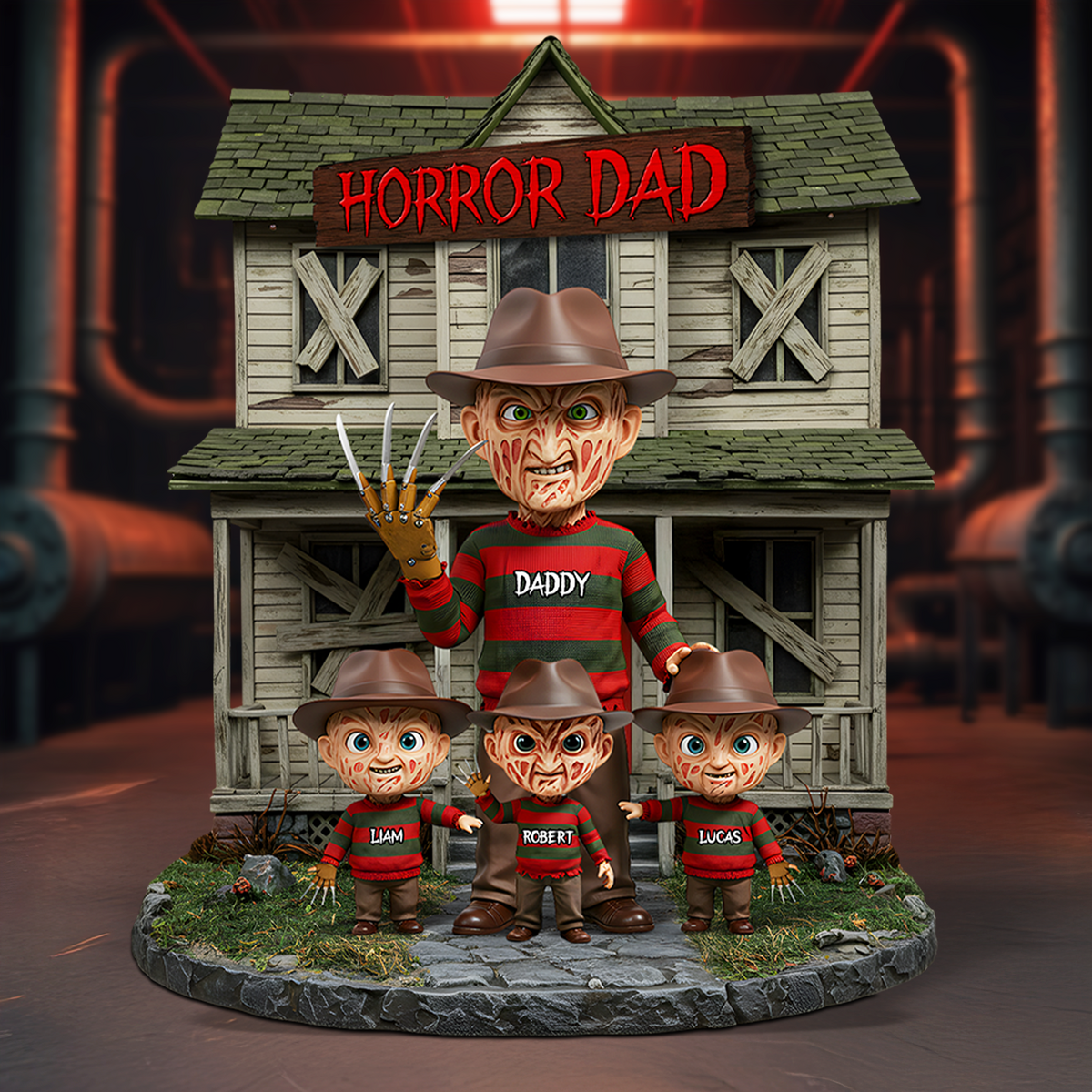 Horror Dad Plaque - Personalized Gifts For Dad 02qhpu050525-Homacus