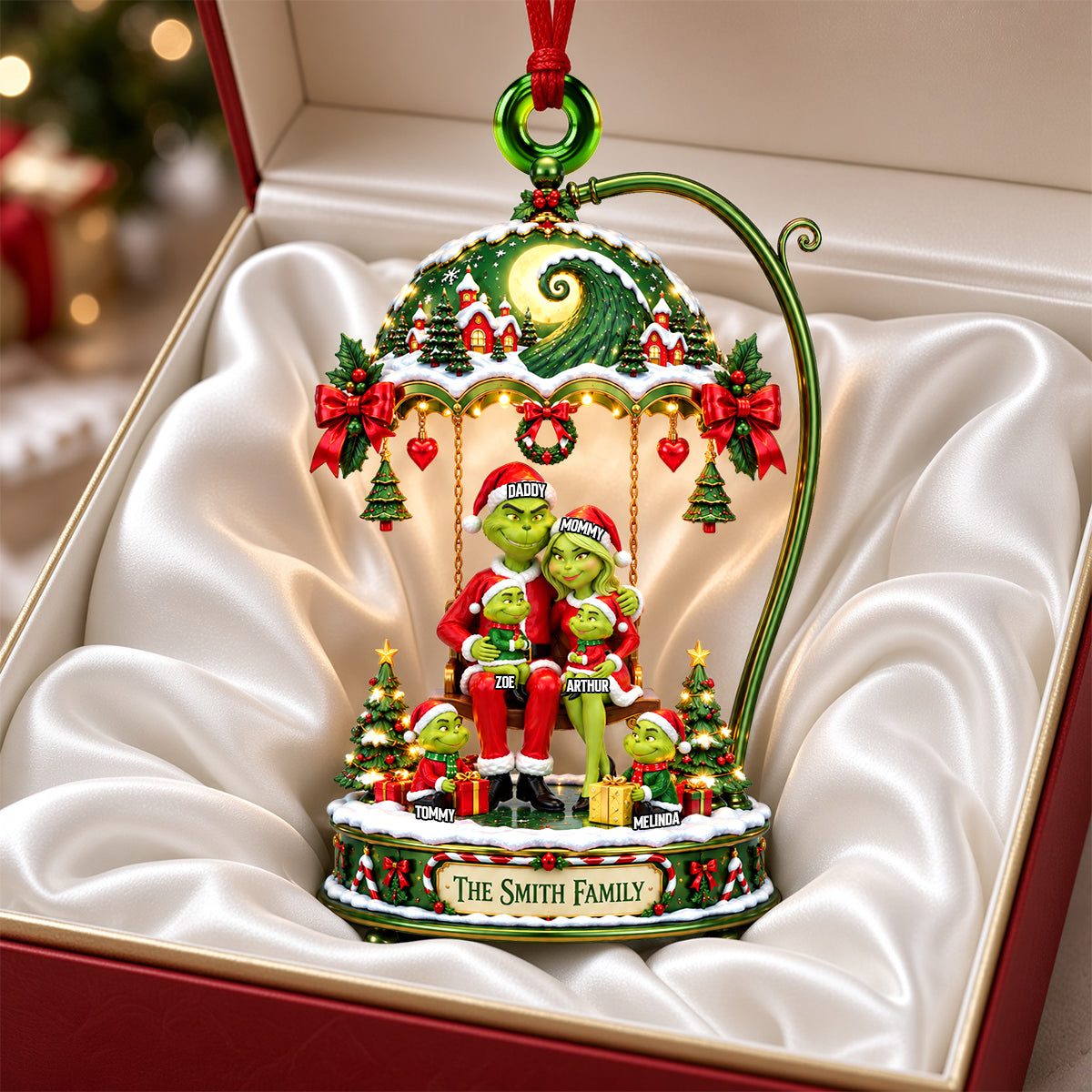 Whimsical Family Acrylic Ornament - Personalized Gifts for Family 01ohdh100926