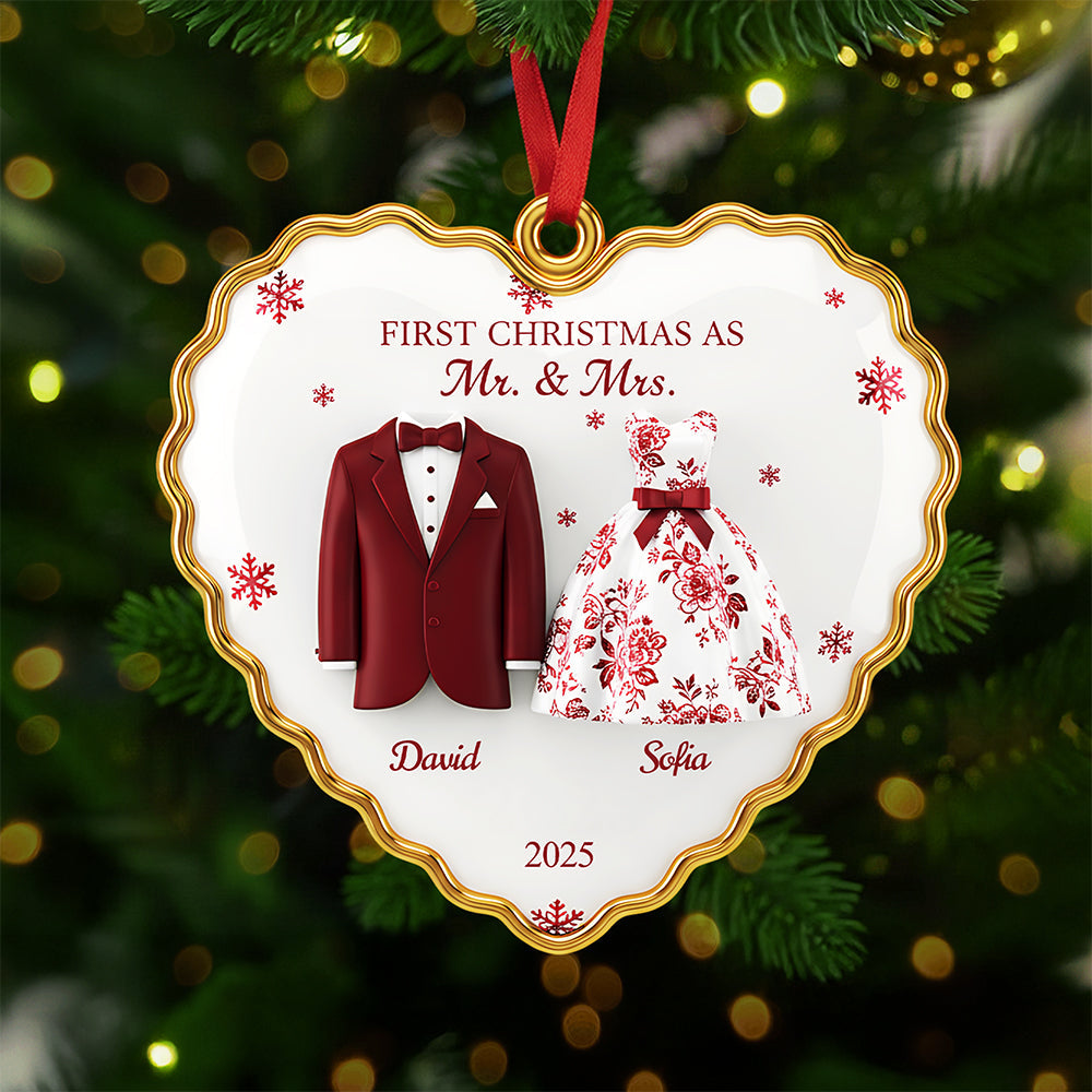Personalized Gifts For Newlyweds Christmas Ornament 02pgta260925-Homacus