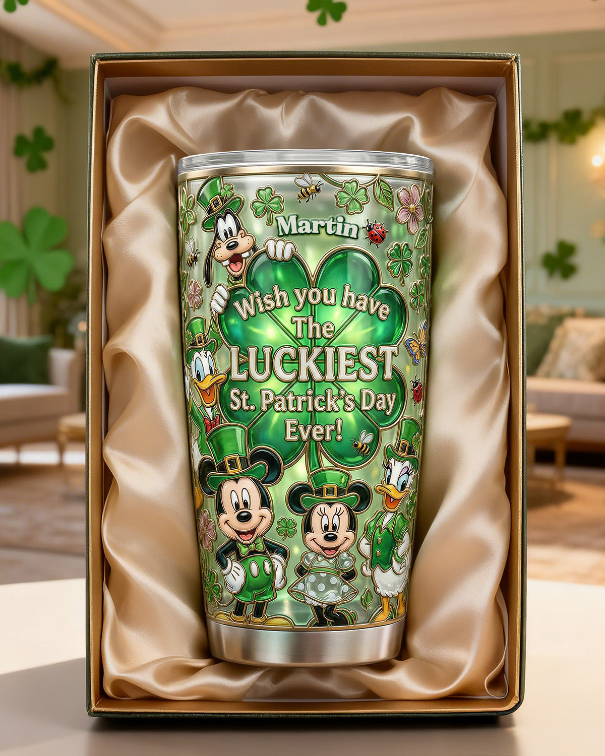 Lucky Clover Party Tumbler - Personalized Gifts For Friends 01pamg120226-Homacus