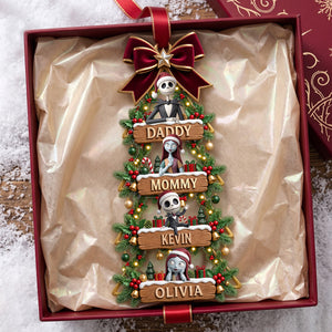 Spooky Family Christmas Ornament - Personalized Gifts For Family 02PATA230926-Homacus