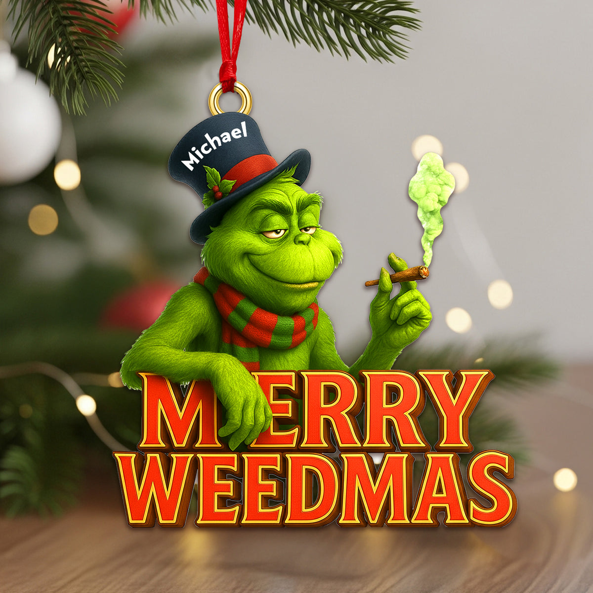 Personalized Gifts For Christmas, Green Goblin Acrylic ornament 02ohmg090925-Homacus