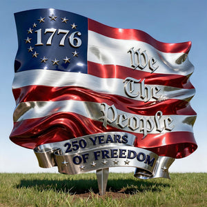 Proud Flag Metal Sign, Personalized Gifts For Patriots 02qhdt260226-Homacus