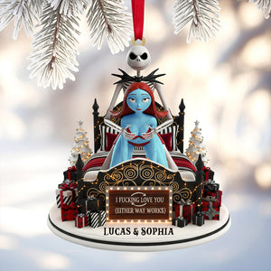 Funny Couple Ornament - Personalized Gift For Spooky Couple Christmas Ornament 04OHTN201025-Homacus