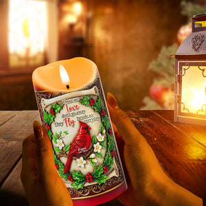 Fly Beside Us Cardinal LED Candle - Personalized Christmas Gifts For Loved Ones 01TOLU080925-Homacus