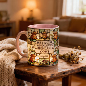 Just A Girl Who Loves Highland Cows Mug - Personalized Gifts 04HYDT170126-Homacus