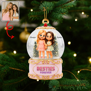 Holiday Besties Christmas Ornament - Custom Photo Gifts For Besties 01pgqn110925-Homacus