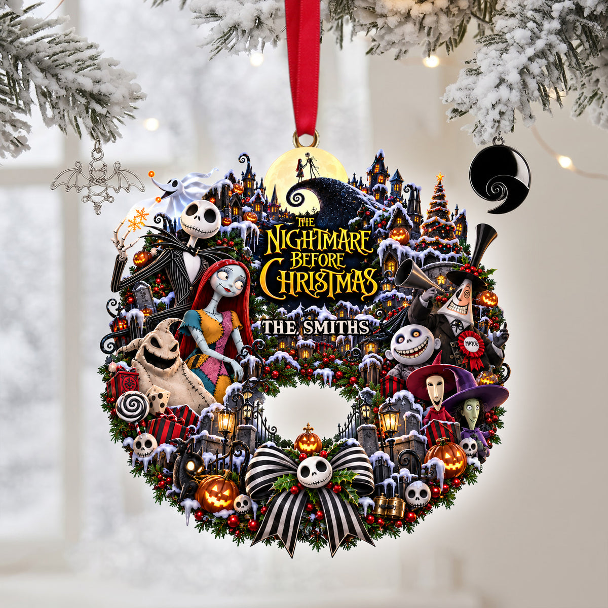 Spooky Family Christmas Ornament - Personalized Gifts For Family 04ohlu280926-Homacus