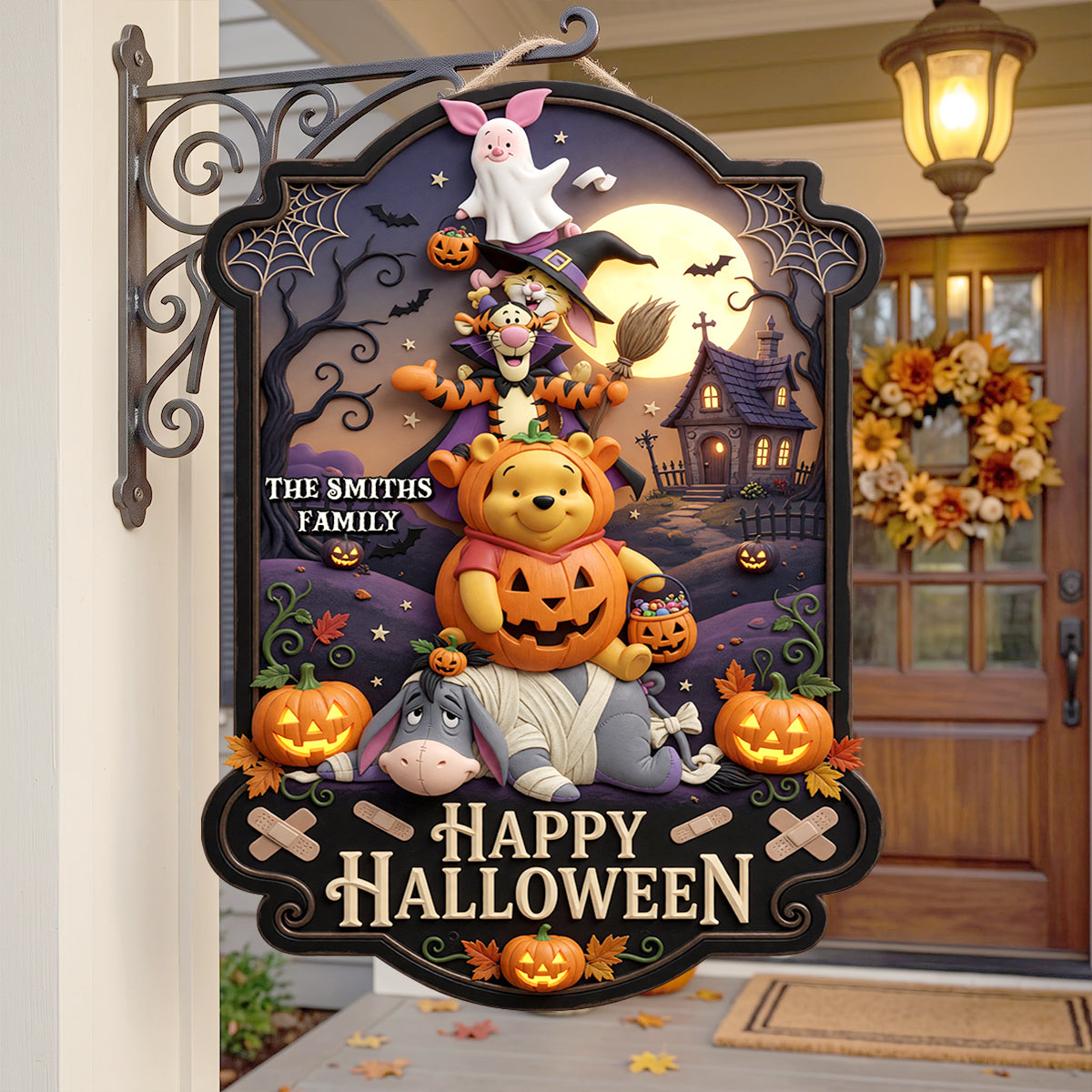 Happy Halloween Acrylic Sign - Personalized Halloween Gifts For Family 04natn060826