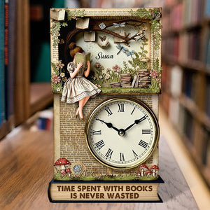 Reading Time Desk Lock Plaque Personalized Gifts For Books Loving Girl 01qhdt020625-Homacus