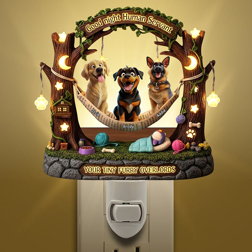 Furry Overlord Night Light - Personalized Gifts For Dog Lovers 04tgqn080725-Homacus