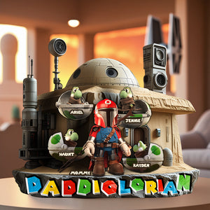 Personalized Gifts For Dad Plaque, Super Galaxy 032qhlu090425-Homacus