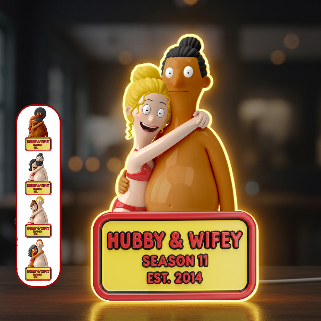 Funny Couple Acrylic Light Box - Personalized Gifts For Couple 06namg091225-Homacus