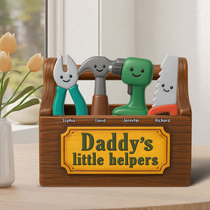 Daddy's Little Helpers Acrylic Plaque - Personalized Gifts For Father 01NAQN020525-Homacus