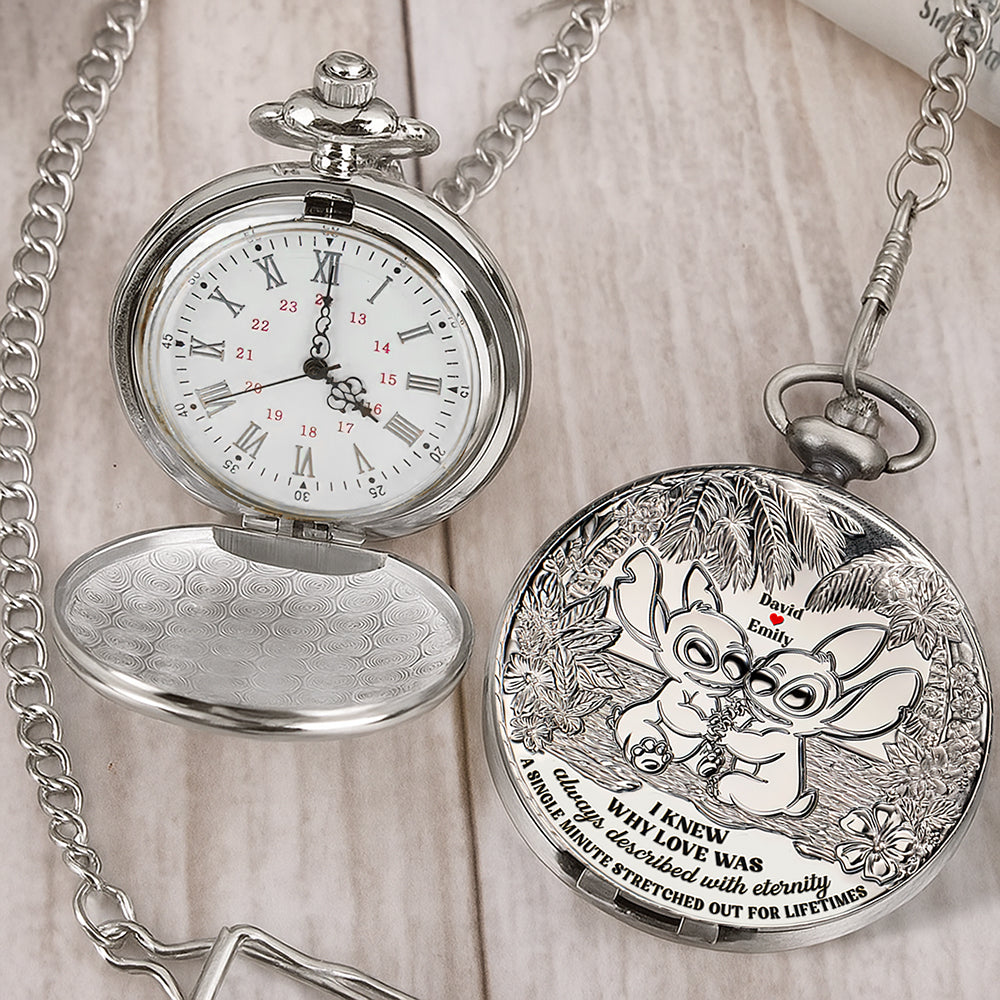 Blue Monster Fans Pocket Watch - Personalized Gifts For Couple 01tgqn210625-Homacus