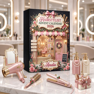 Glam Hairstylist Accessories Advent Calendar - Personalized Gift For Hairstylist 03PGLU291026