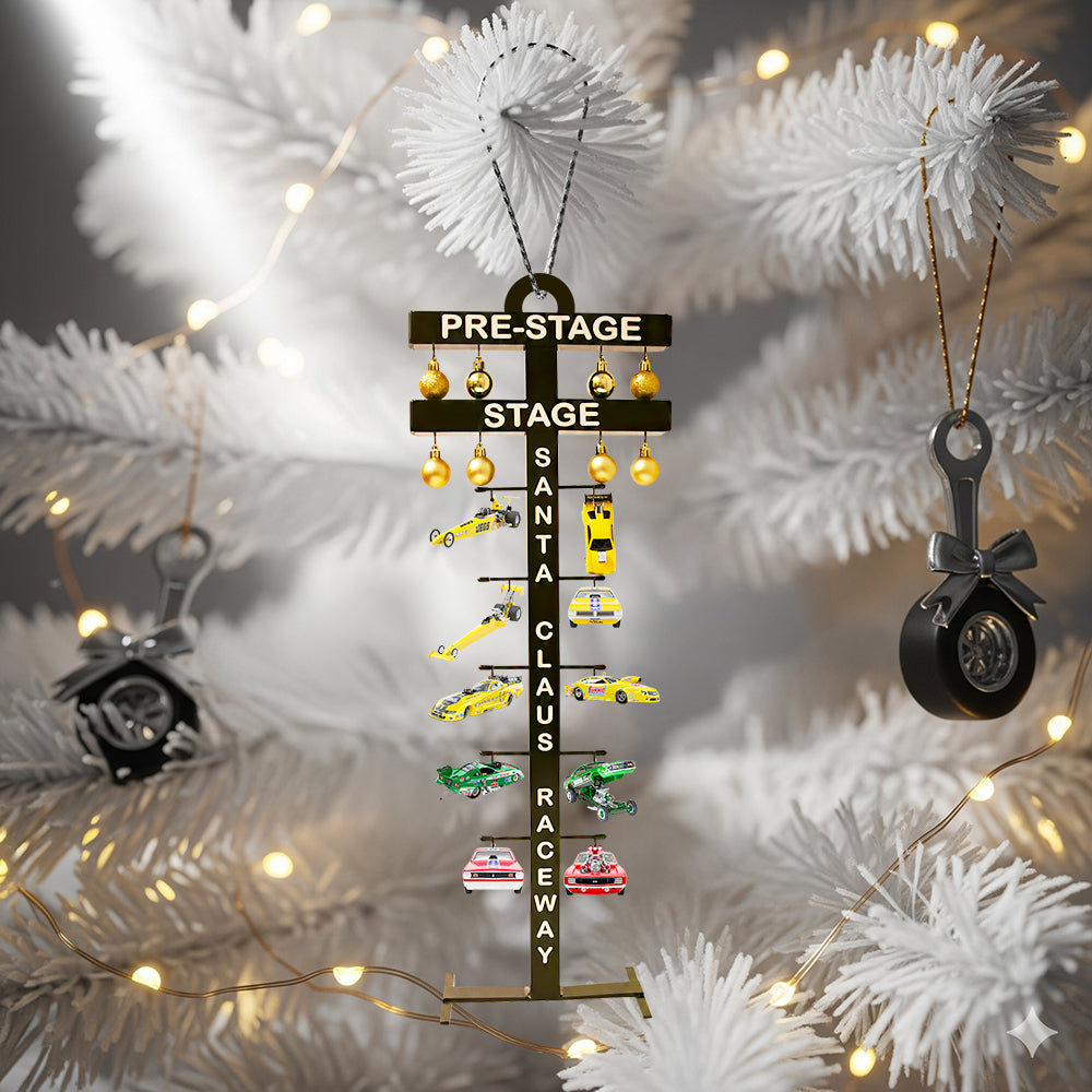 Racing Christmas Tree Ornament Personalized Gift For Car Lovers 01QHDT130925-Homacus