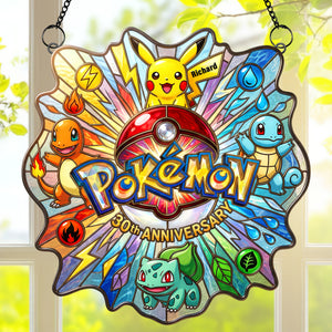 Pocket Creature Suncatcher - Personalized Gifts For Manga Lovers 06PAQN080426-Homacus