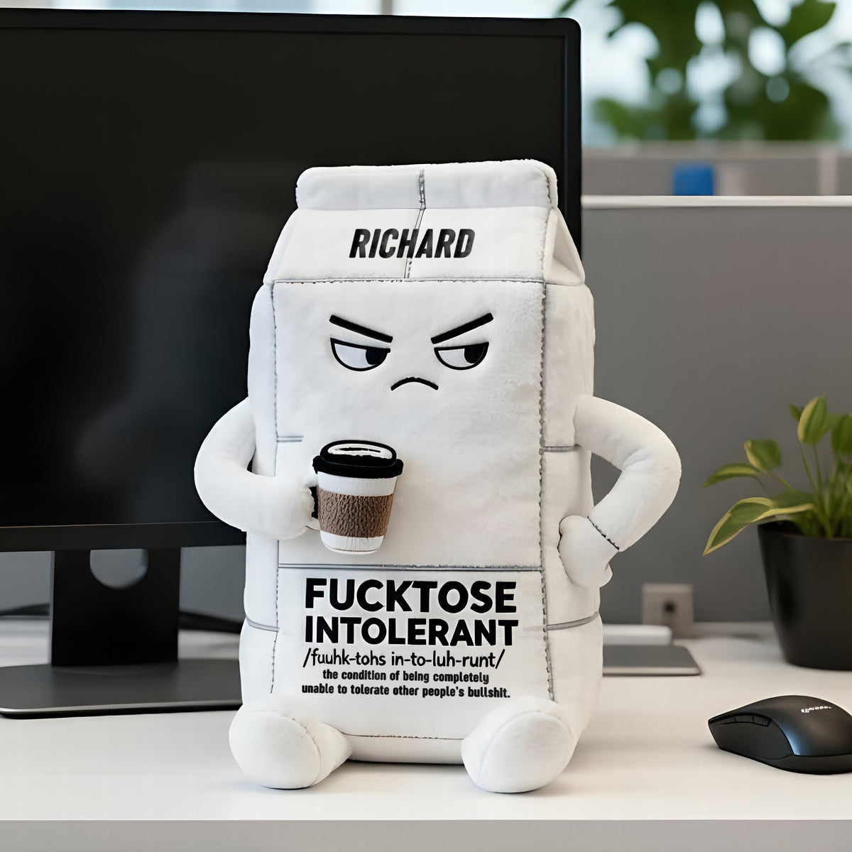 Stupid Intolerant Custom Shape Pillow - Personalized Gifts For Office Worker 02qhqn141125-Homacus