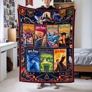 Book Cover Blanket - Personalized Gifts For Fantasy Lovers 02natn071026-Homacus