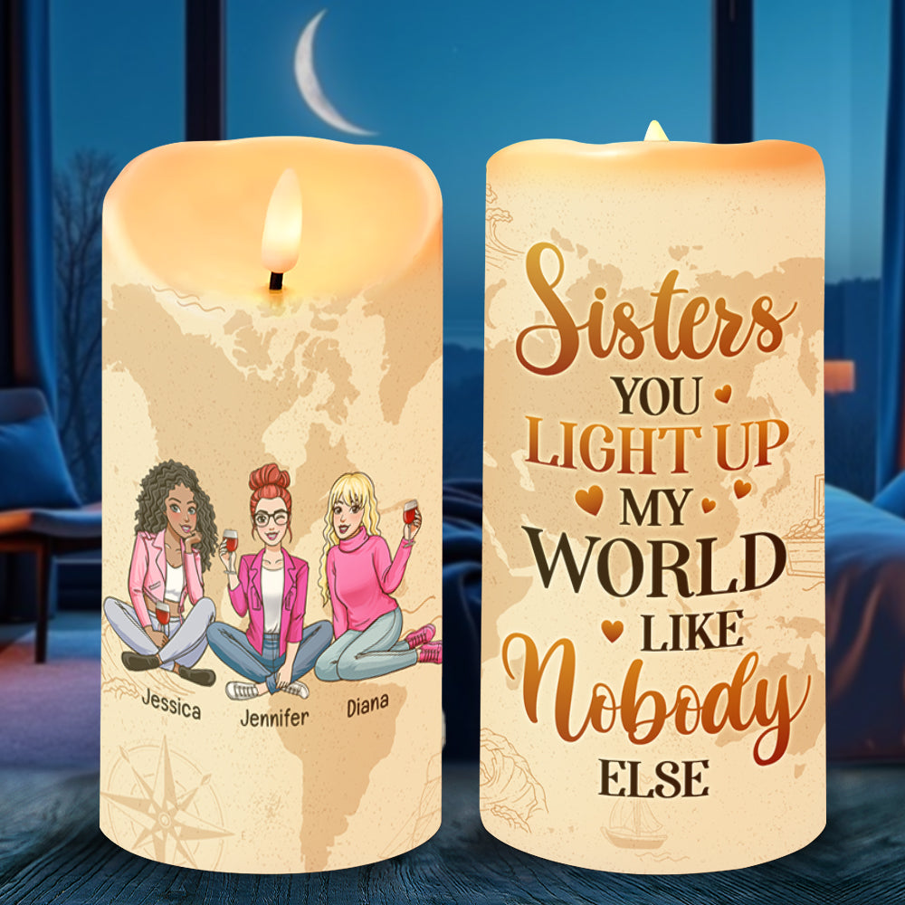 Personalized Gifts For Best Friends LED Candle 05kaqn171224hhpa-Homacus