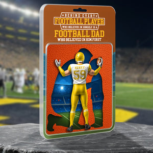 American Football Dad Acrylic Plaque - Personalized Gifts For Father 011OHDT280425-Homacus