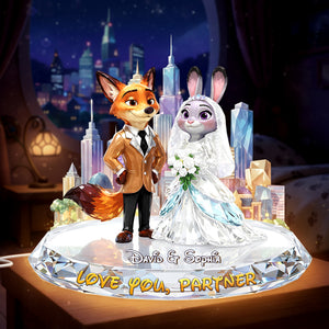 Love You Partner Acrylic Light Box - Personalized Gifts For Couple 02pglu021225-Homacus