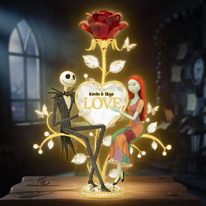Spooky Love Light Box Personalized Gifts For Couple 03NATA281125-Homacus