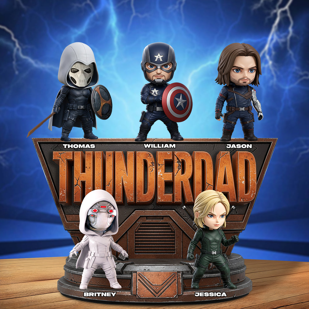 Thunder Daddy Acrylic Plaque Personalized Gifts For Dad 01QHDT080525-Homacus