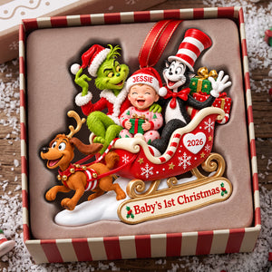Christmas Sleigh Ride Acrylic Ornament - Personalized Gifts For Parents 01TYTA161026-Homacus