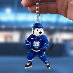 Festive Team Spirit Keychain – Personalized Gifts For Sports Lovers 01HUDT270625-Homacus