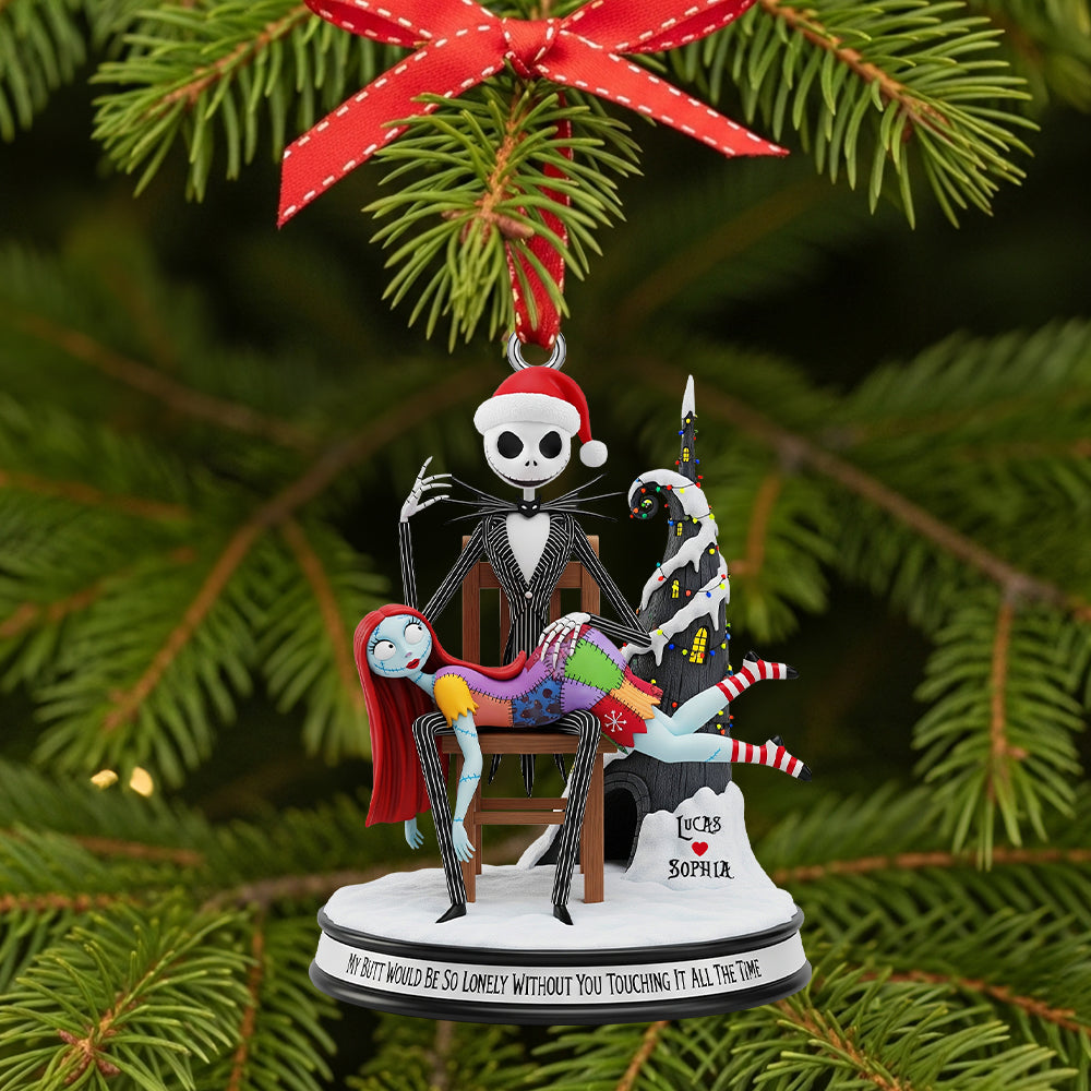 Personalized Gifts For Christmas, The Ghost & The Rag Doll Couple Acrylic Ornament 02natn090925-Homacus