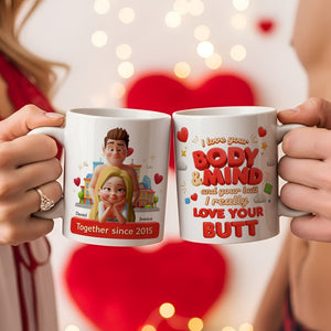 Spicy Couple Coffee Mug - Personalized Gifts For Couples 02TGLU250625-Homacus