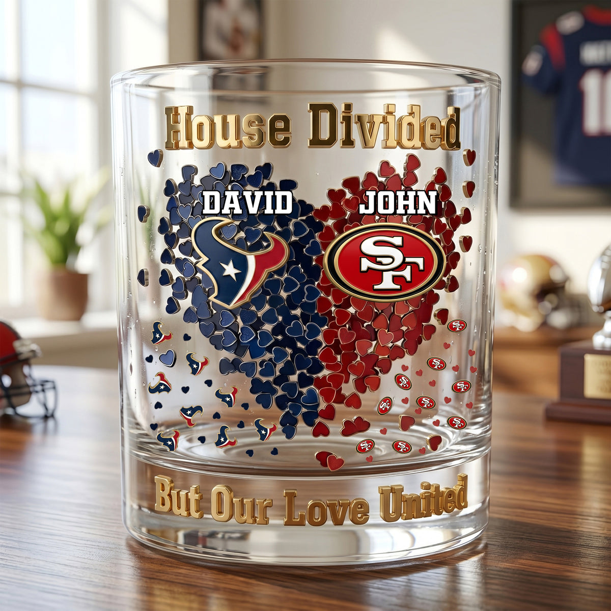Love United Drinking Glass - Personalized Gifts For Couples 05ohlu170626