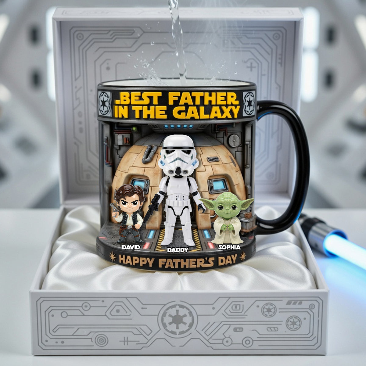 Best Universe Dad Magic Mug - Personalized Gifts For Dad 05OHLU160426-Homacus