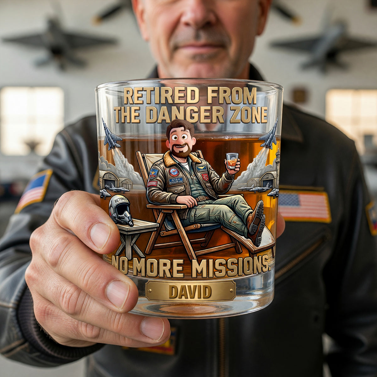 Veteran No More Mission Round Glass - Personalized Gifts For Retired Military Glass 04TYQN110626-Homacus