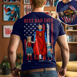 Personalized Gifts For Dad Shirt, Best Dad Ever 01ACDT050425PA-Homacus