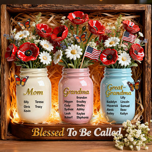 Blessed Mom Mason Jar Acrylic Plaque - Personalized Gifts For Mother's Day 04HUDT130226-Homacus
