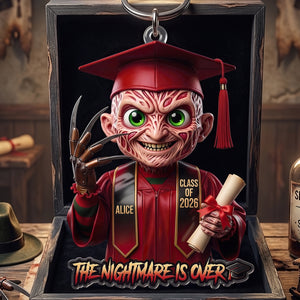Horror Villain Graduate Keychain - Personalized Gifts For Graduation Keychain 03HUDT150526-Homacus