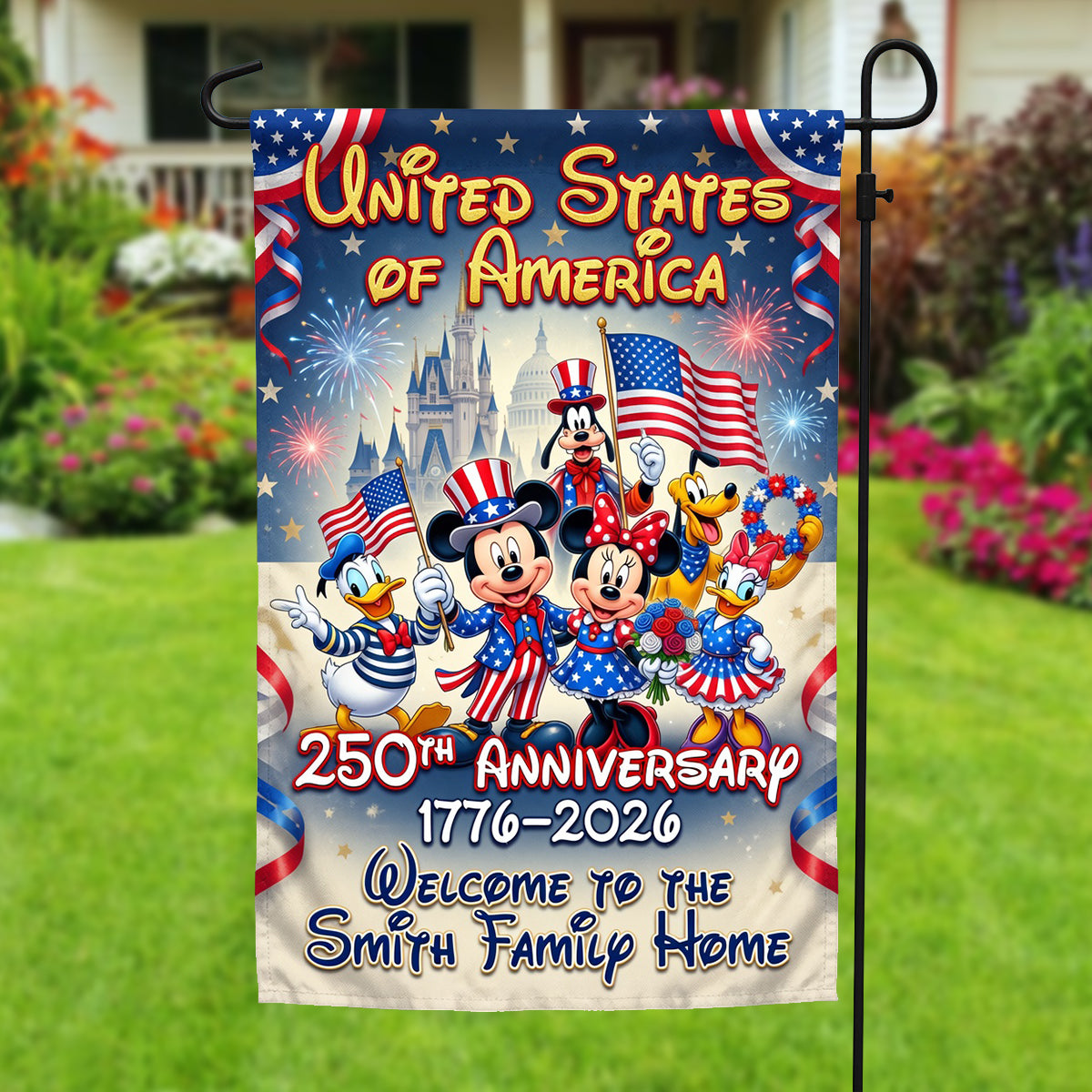 Family Pride Garden Flag - Personalized Gifts For Patriotic Family 01TYTN030626-Homacus