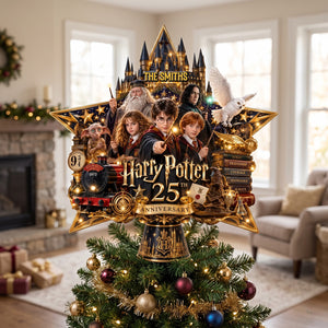 25th Anniversary Acrylic Christmas Tree Topper - Personalized Christmas Gifts 01ohtn180926