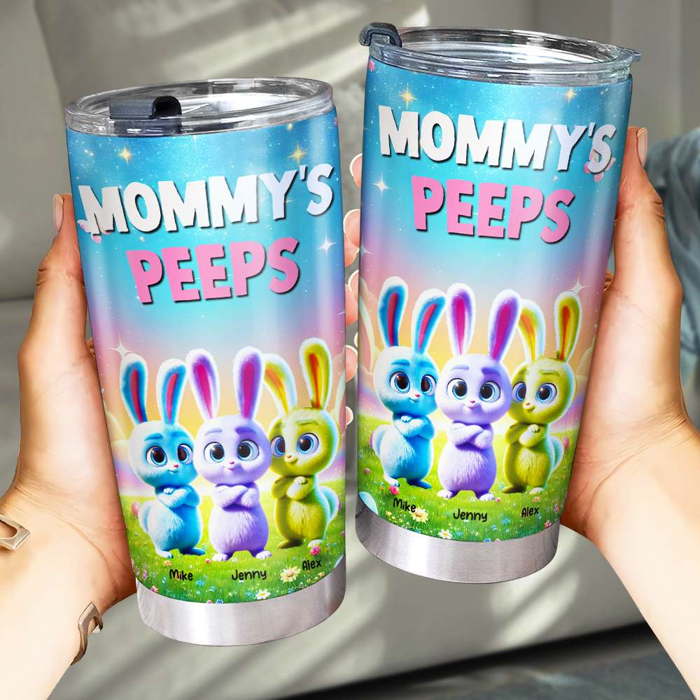 Personalized Gifts For Grandma Easter Day Tumbler Grandma's Bunny Peeps 032TGMH070325-Homacus