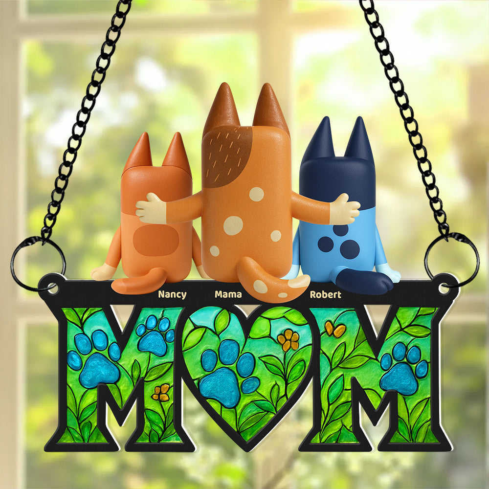 Dog Mom Suncatcher Ornament Gifts For Mom 03NADT180425-Homacus