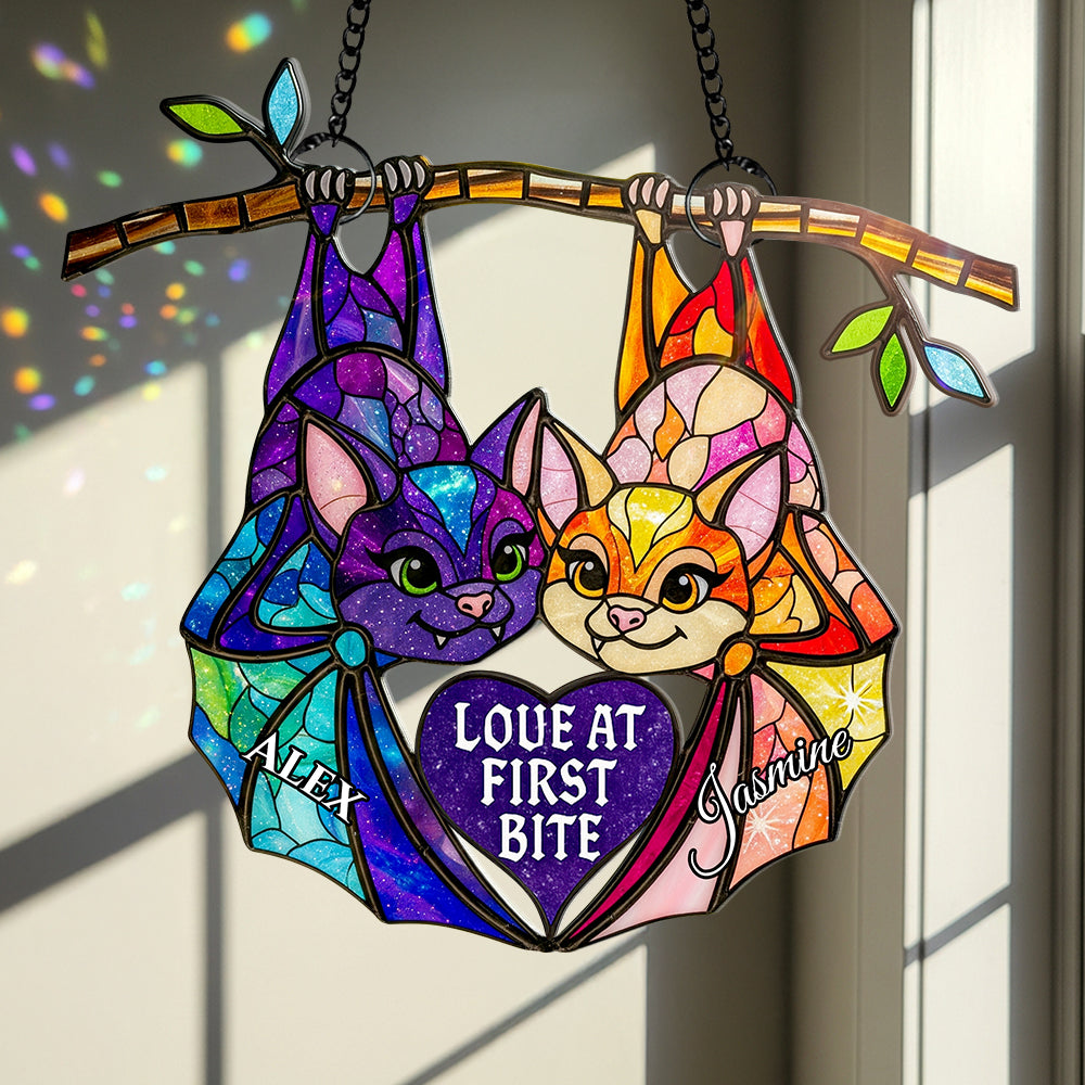 Soulmates Forever Suncatcher Ornament Personalized Gifts For Couple 01ACDT120725-Homacus