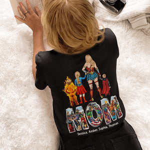 Personalized Gifts For Mom Shirt Super Mom And Kids 03ACDT250324PA-Homacus