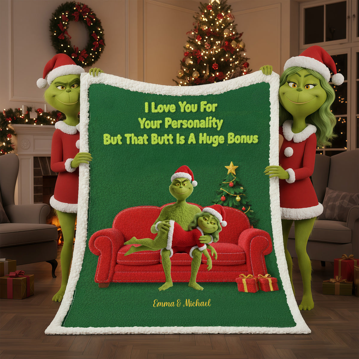 Couple Love Your Personality Blanket - Personalized Gifts For Couple 04ohmg171125-Homacus
