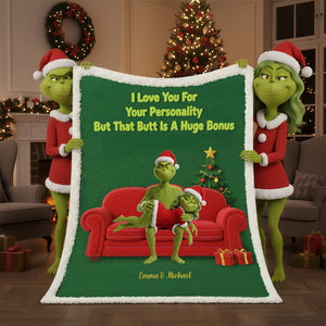 Couple Love Your Personality Blanket - Personalized Gifts For Couple 04ohmg171125-Homacus