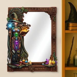 Mysterious Wall Hanging Mirror Personalized Gifts For Witch Lovers 02totn010825-Homacus