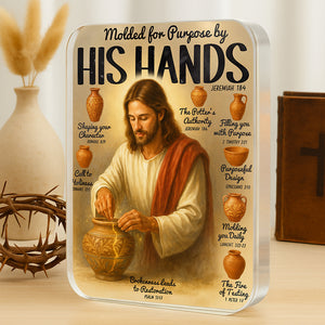 Crafted by Christ Acrylic Plaque Gifts For Christian 05HUDT060625-Homacus